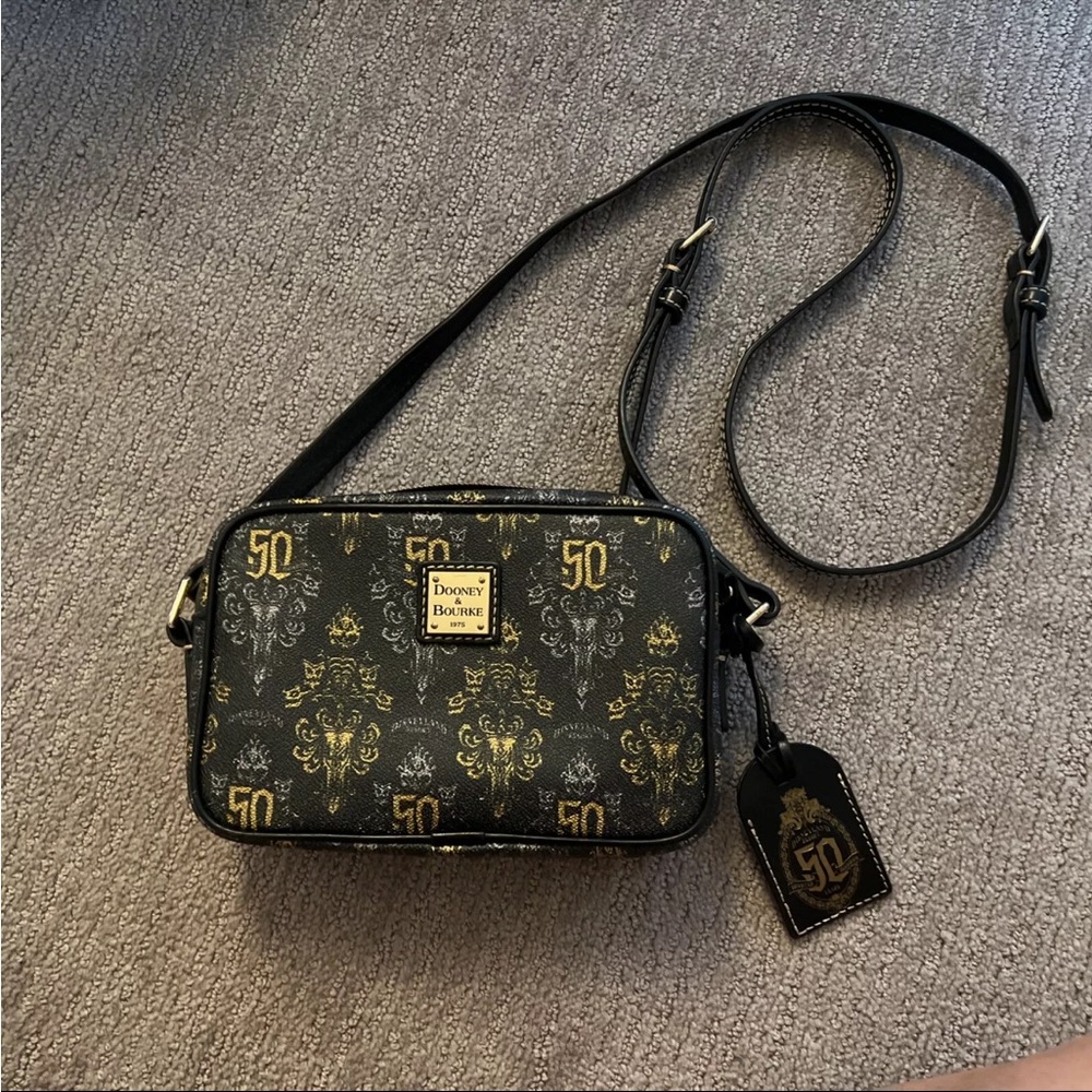 RETIRED Dooney & Bourke Disneyland Haunted Mansion Anniversary Crossbody Bag
